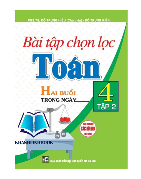 Sách - Combo Bài tập chọn lọc toán 4 hai buổi trong ngày - tập 1 + 2