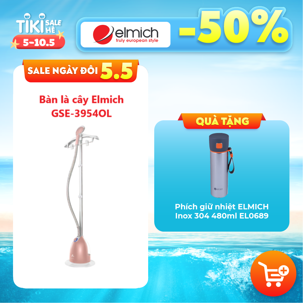 Bàn là hơi nước đứng Elmich GSE-3954OL (2100W) - Hàng chính hãng