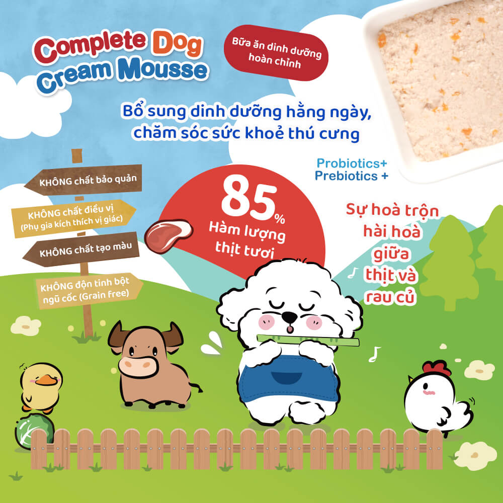 PATE SỐT KEM CHO CHÓ DOGGYMAN BỔ SUNG DINH DƯỠNG &amp; GIÚP CÂN BẰNG HỆ TIÊU HÓA [ 70G