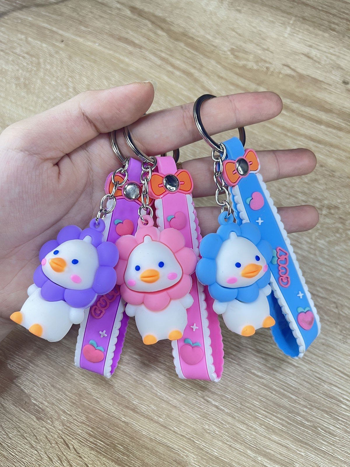 Móc Khoá Hình Thú Bông Hoa Dễ Thương