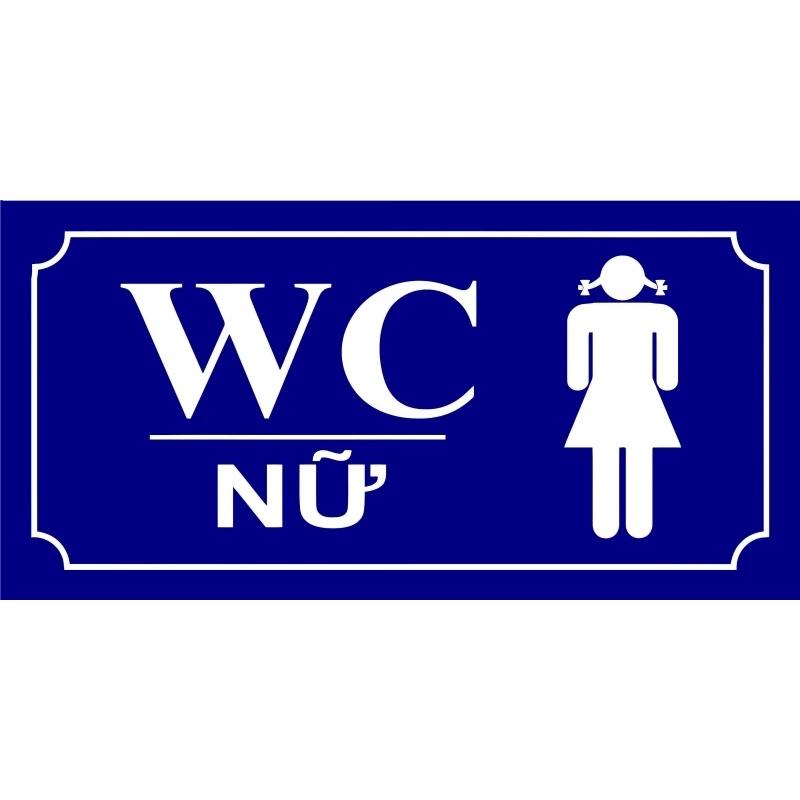 biển wc chỉ dẫn nhà vệ sinh - nam nữ riêng biệt 15x20cm