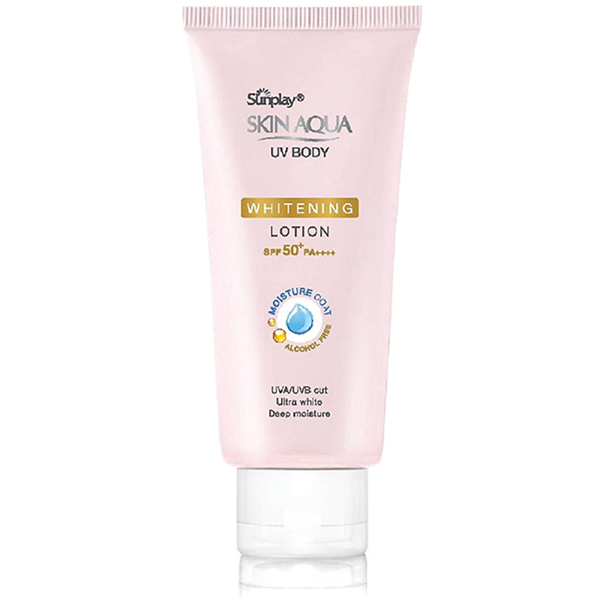 Kem chống nắng body Skin Aqua dưỡng trắng dùng hàng ngày Sunplay Skin Aqua UV Body Whitening Lotion SPF 50+ PA++++ 150g