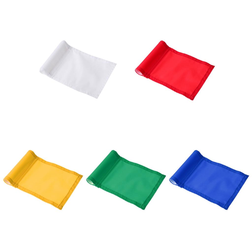 5 Pieces Mixed Color Putting Green Flags Golf Backyard Practice Target Aids