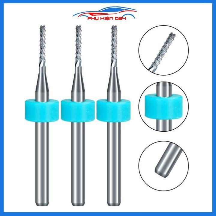 Mũi phay ngón CNC kích thước tùy chọn1.2mm, 1.5mm, 2mm, 2.5mm, 3mm