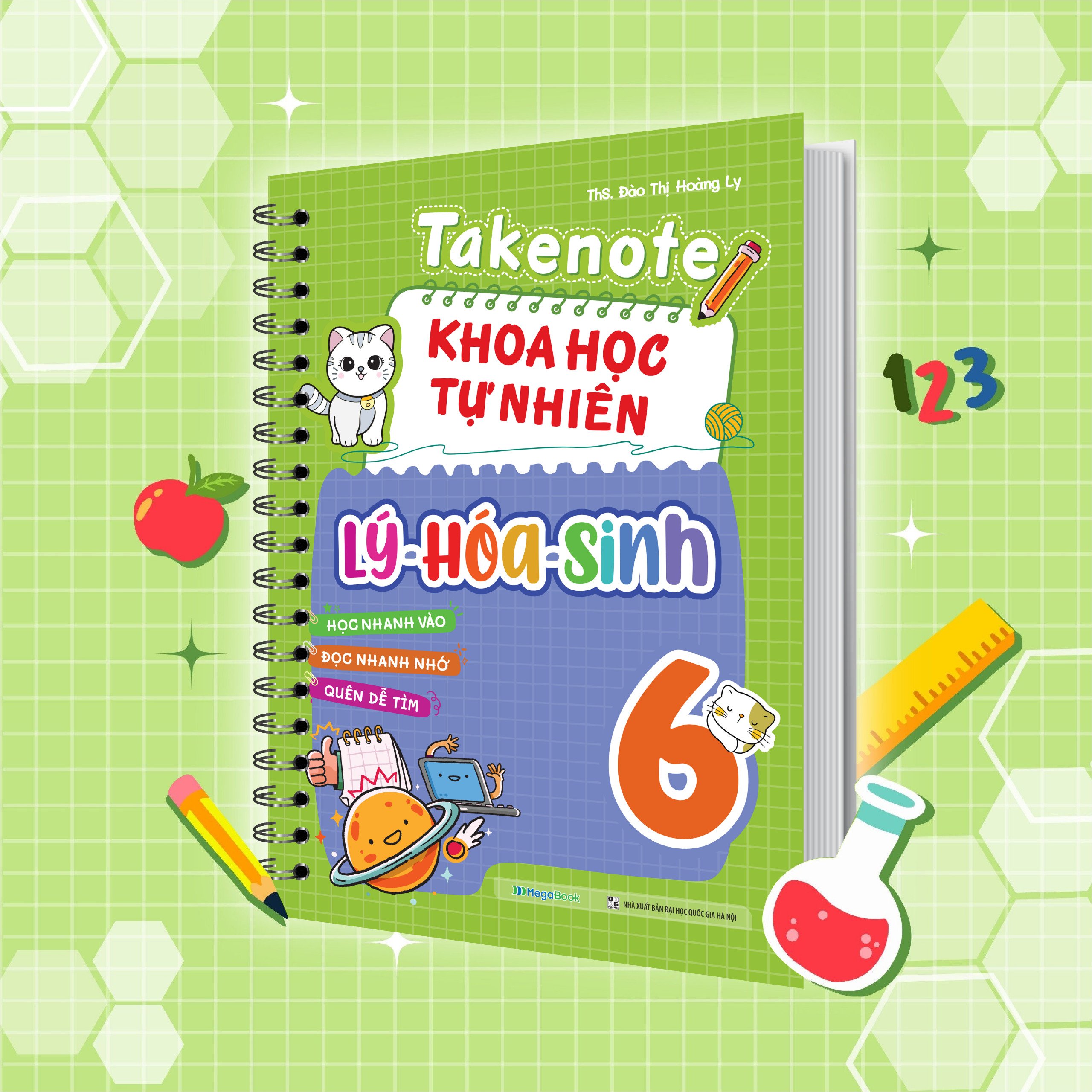 Sách Takenote Khoa học tự nhiên Lý - Hóa - Sinh Lớp 6