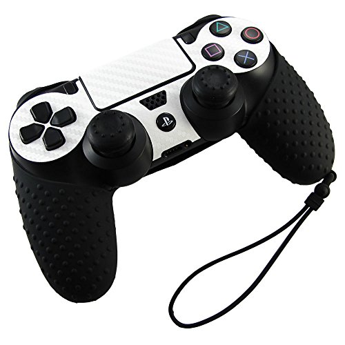 bọc silicon tay ps4 kèm 2 bọc núm analog tay cầm Ps4 giao mầu ngẫu nhiên