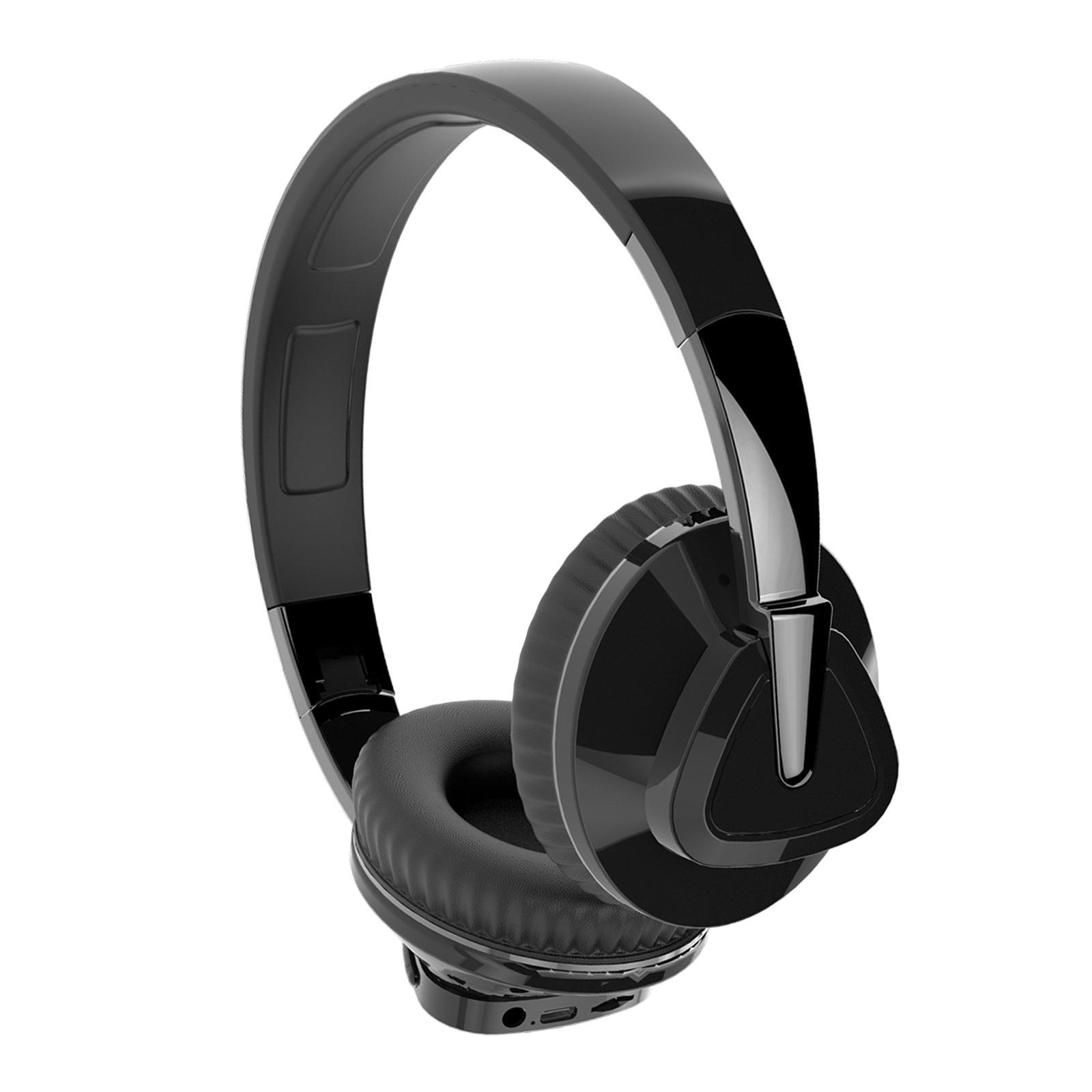 Bluetooth Over Ear Headphones Protein Earmuffs Portable Built in Mic Wireless/Wired Headset for Tablets TV PC Desktop Computer Cellphone
