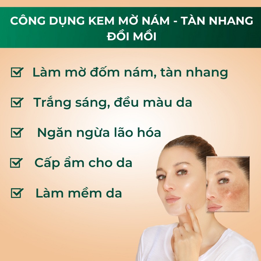 Kem Ngừa Nám - Tàn Nhang Đồi Mồi Jamizu Melasma Skin Cream