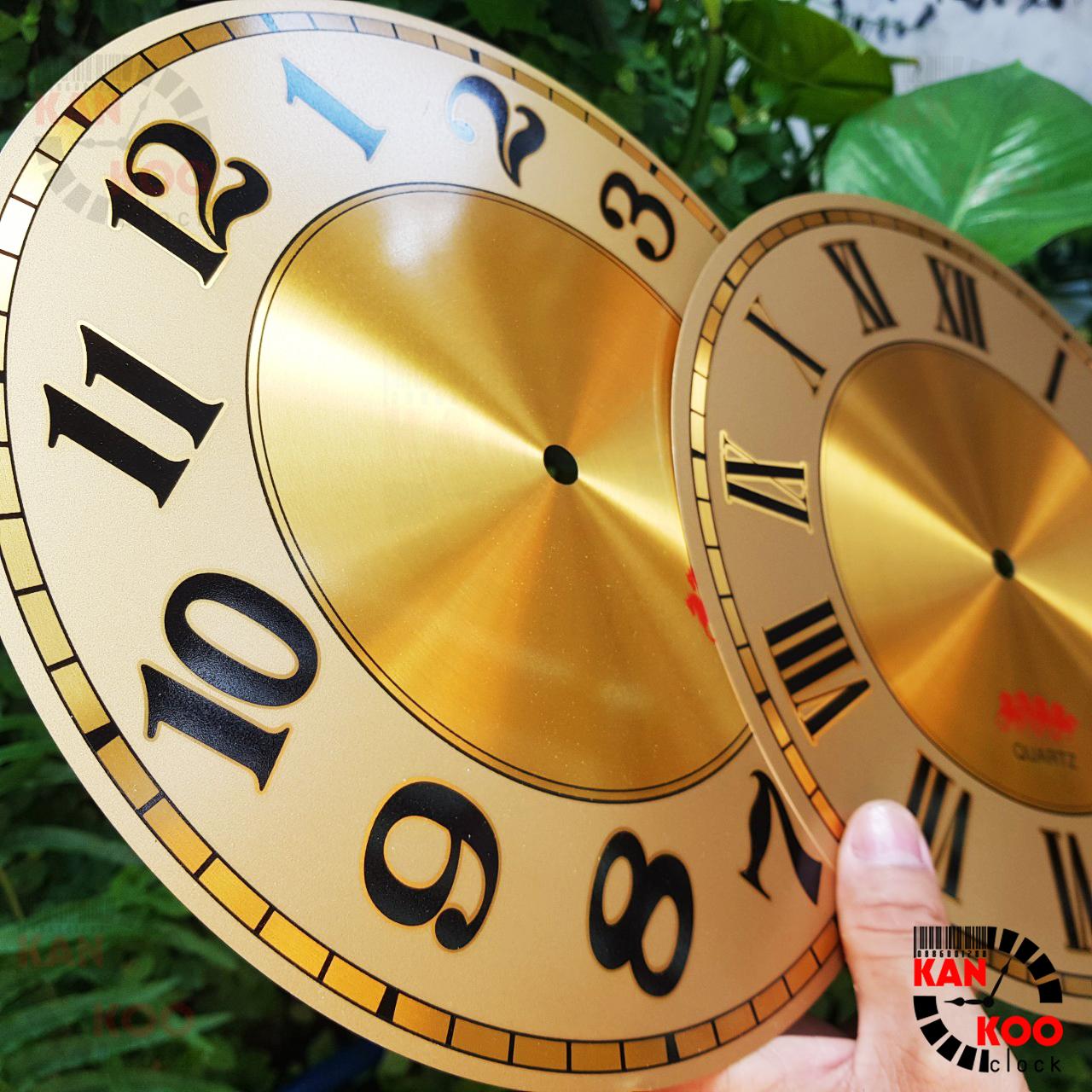 Mặt số đồng hồ treo tường nhôm đường kính 25.2cm (D252)- kiểu số La Mã