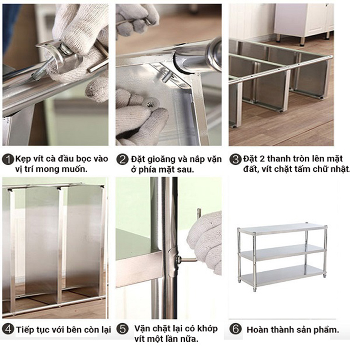 Kệ đa năng INOX 304 chịu lực tốt