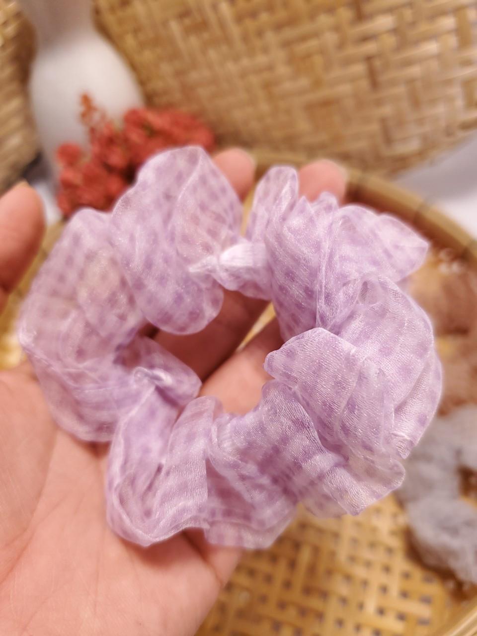 Dây buộc tóc Scrunchies pha màu dễ thương