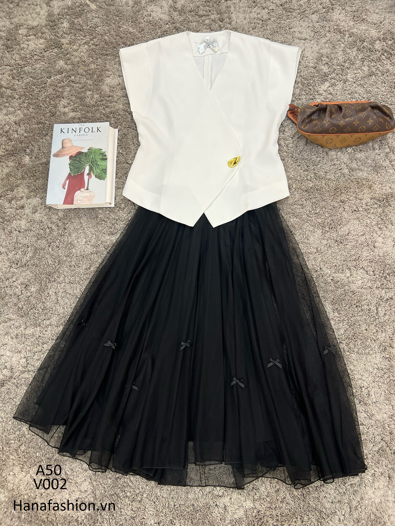 Váy xoè điều đà hoạ tiết -V02