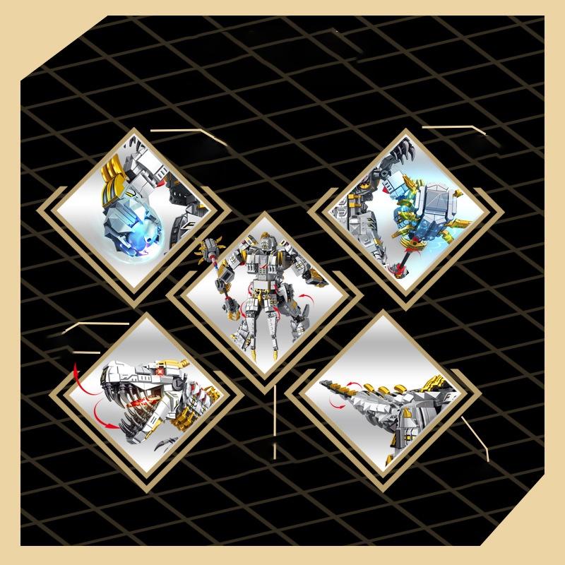 Đồ chơi Lắp ráp Robot Megatron, Panlos 621025 Mecha of Steel, Xếp hình thông minh, Mô hình Autobot