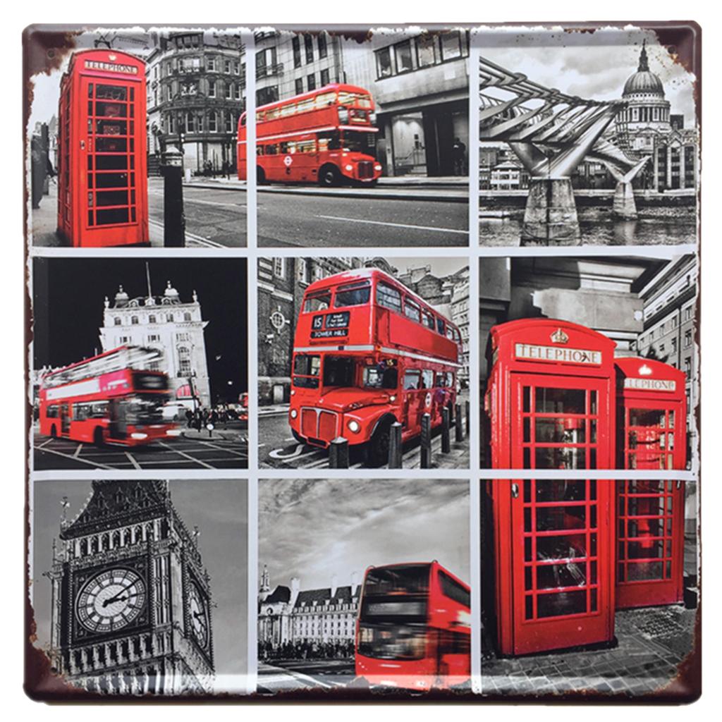 30cmx30cm Vintage Metal Tin Sign Plaque Wall Art Poster Cafe Bar Pub