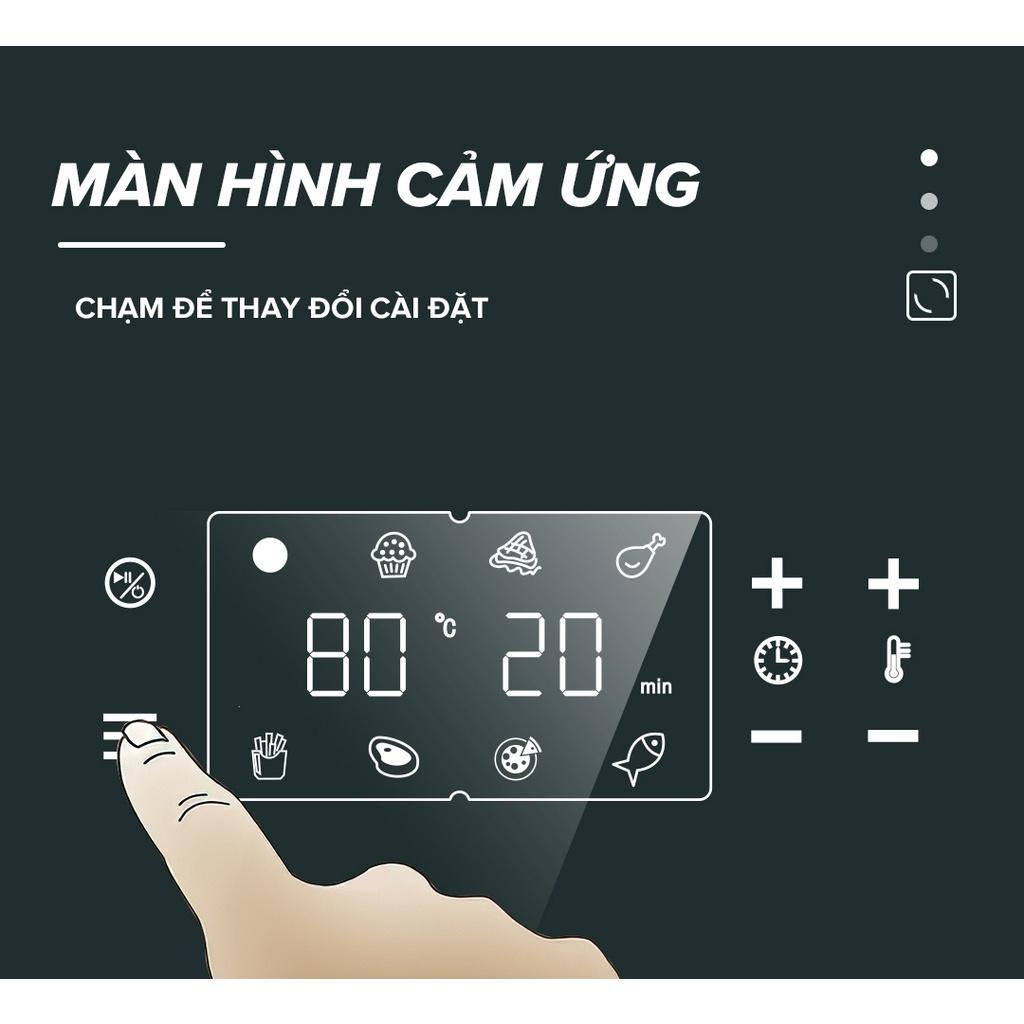 Nồi Chiên Không Dầu Điện Tử Eroc V-D1 Chống Dính 5.5L Màn Hình Cảm Ứng Chạm - Hàng Chính Hãng