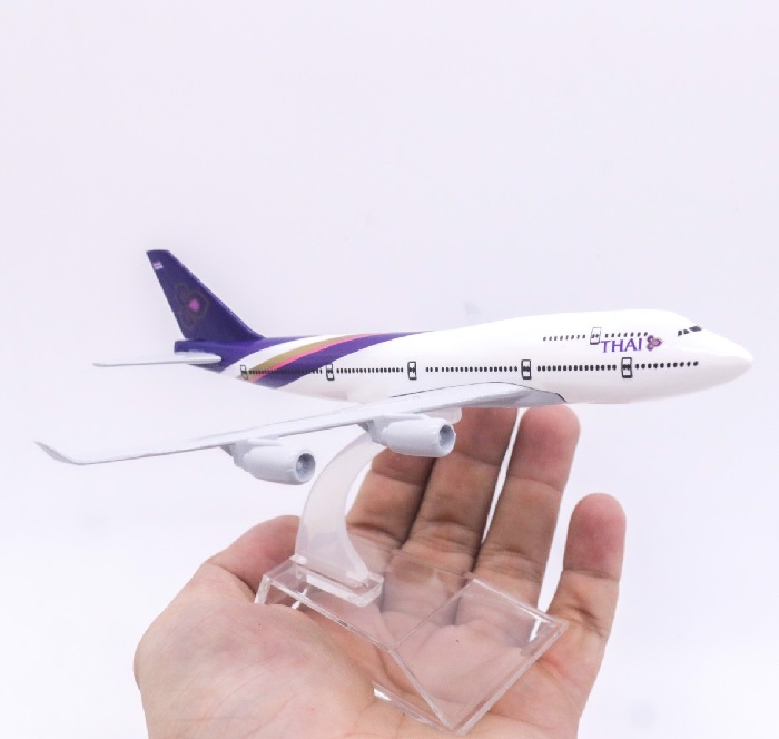 Mô hình máy bay tĩnh B747 Thai Airways 16cm