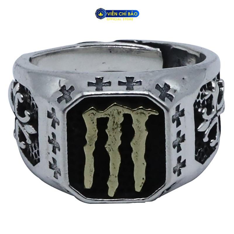 Nhẫn bạc nam Monster chất liệu bạc Thái thương hiệu Viễn Chí Bảo N101288