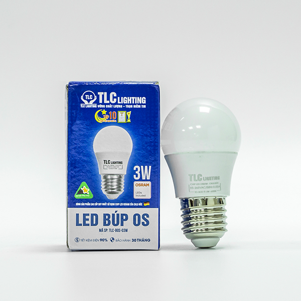 Đèn LED Búp OS 3W, 6W, 8W, 10W, 13W TLC Lighting - Chiếu Sáng Nhà Ở, Chiếu Sáng Văn Phòng, Công Sở - Tiết kiệm điện năng - Hàng chính hãng