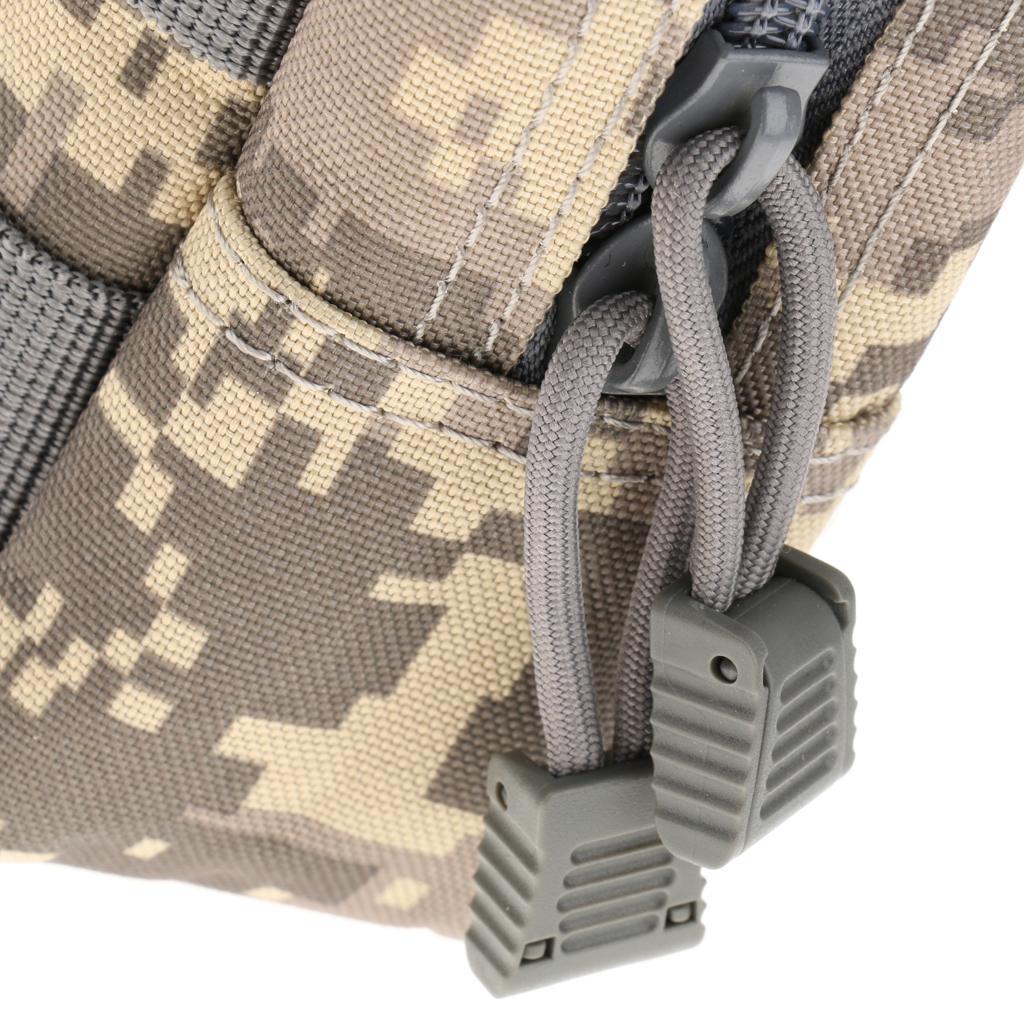 Outdoor Tactical Molle Belt Waist Pack Fanny Utility Phone Pouch Black