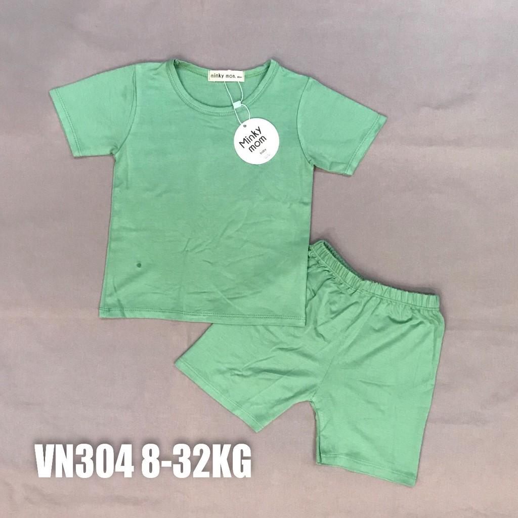 Bộ Minky Mom Cộc Tay, Ngắn Tay. Bộ Mimky Mom siêu mềm mịn mát cho bé trai bé gái, Size Từ 80-150(8-32KG)