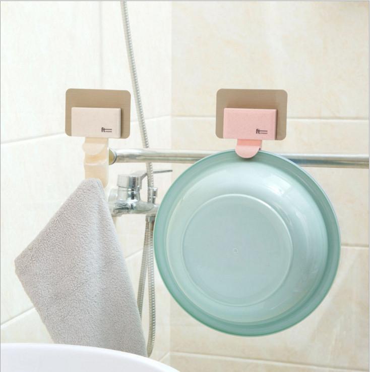 Móc Nhựa Dán Tường Treo Thau Chậu, Khăn, Giá Gắn Tường Treo Đồ Nhà Bếp, Nhà Tắm GD378-MTreoThau-2T