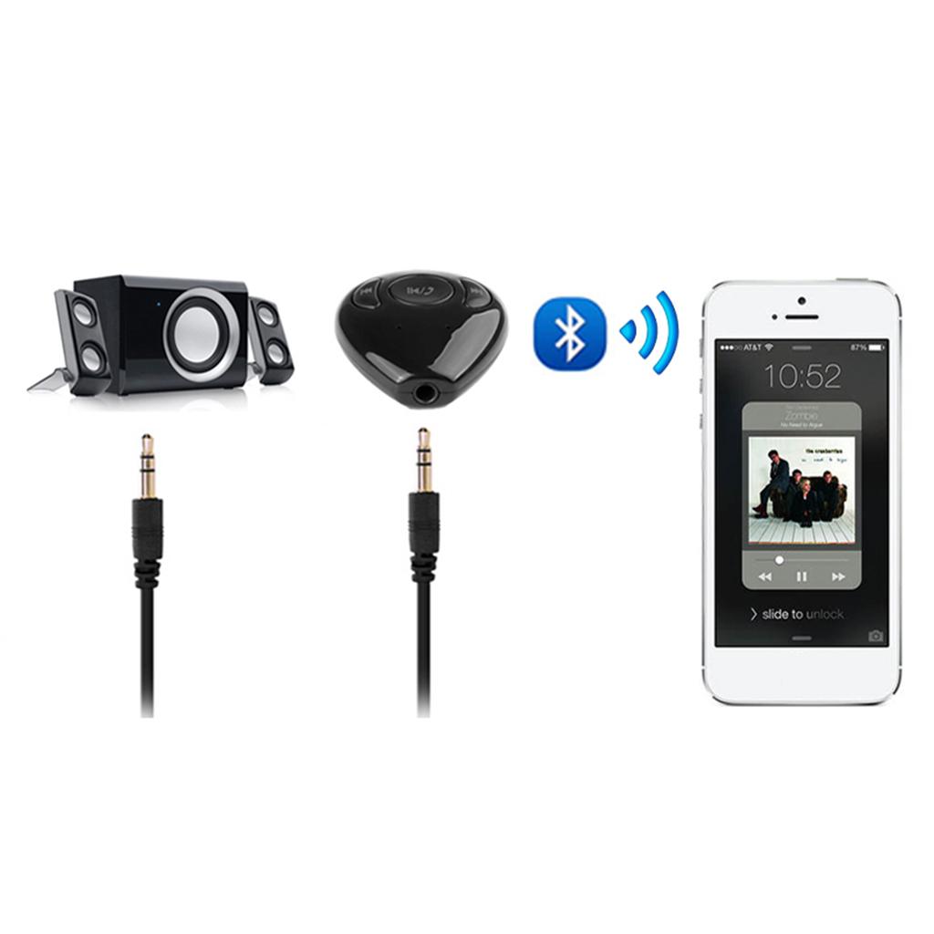 Wireless Bluetooth 3.5mm Car Aux Audio Stereo Music Receiver Adapter Home