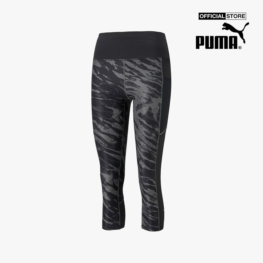 PUMA - Quần legging thể thao nữ lửng 5K Graphic High Waisted 3/4 Running 521393-01