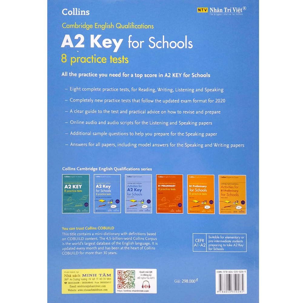 Cambridge English Qualification A2 Key for School - 8 Practice Tests
