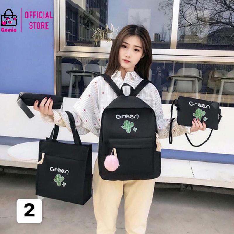 Balo họa tiết dễ thương phong cách Hàn Quốc đi học đi chơi sành điệu cá tính siêu rẻ đẹp GOMIA BL5052