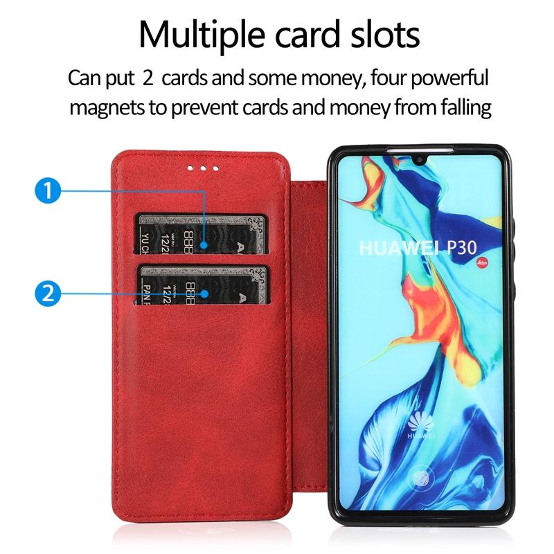 Bao Da Nắp Gập Có Ngăn Đựng Thẻ Màu Trơn Đơn Giản Cho Samsung S20 Ultra S10 Plus Note10 Pro