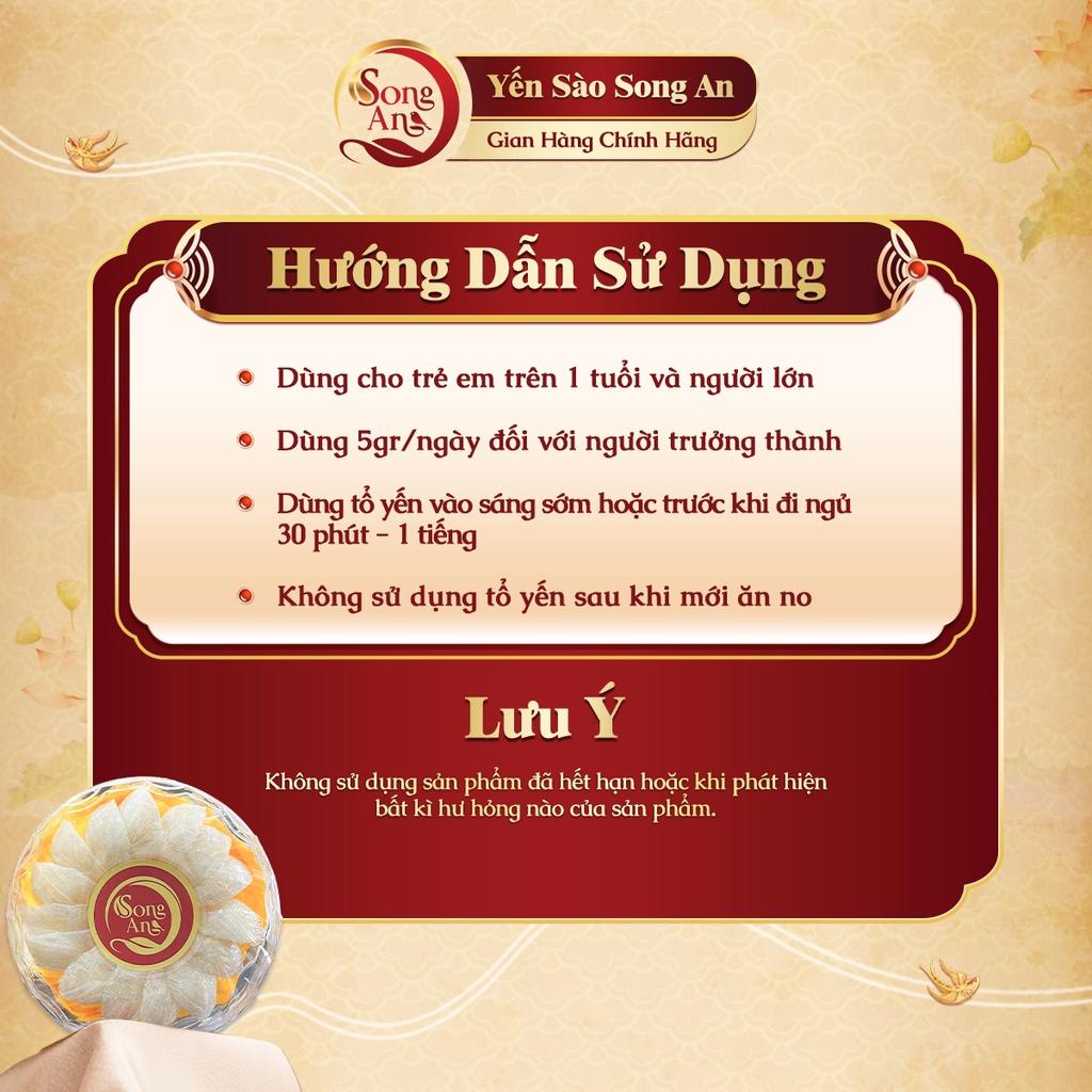 Tổ yến sào rút lông A5 xuất khẩu Song An Food nguyên chất 100gr