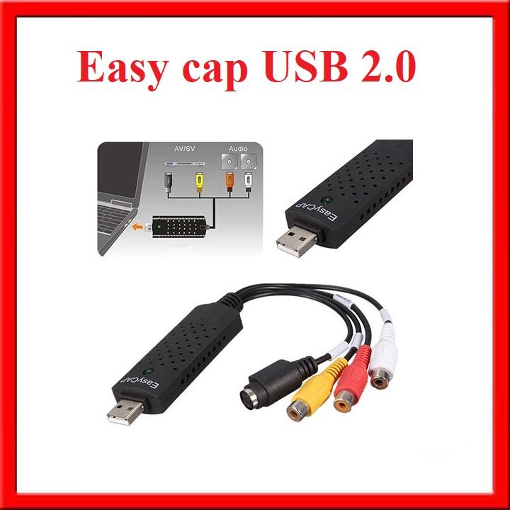 Easy Cap USB 2.0 Ghi chương trình tv-vcd-dvd-Camera vào Máy tính