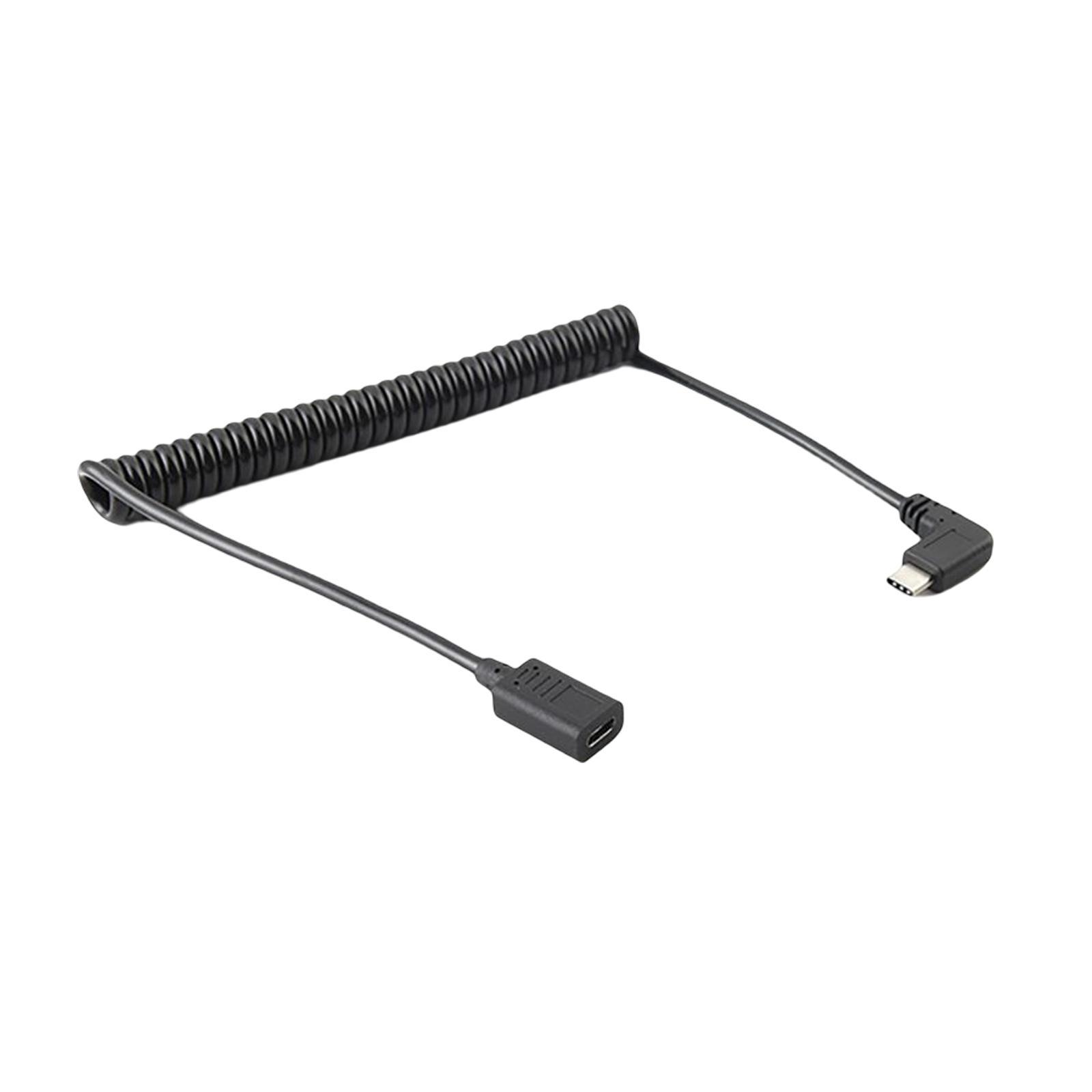 Angled 90 Degree USB C Extension Cable Cord for Laptop Digital Cameras