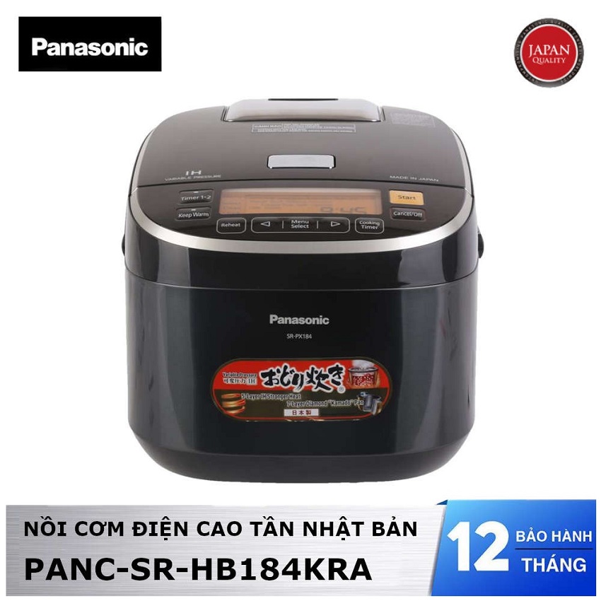 Nồi Cơm Điện Cao Tần Panasonic SR-HB184KRA - Hàng Chính Hãng