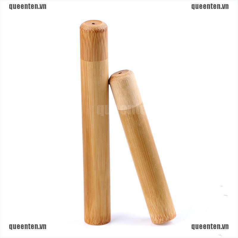 1Pcs Natural Bamboo Toothbrush Tube Toothbrush Holder Toothbrush Case Bamboo QUVN