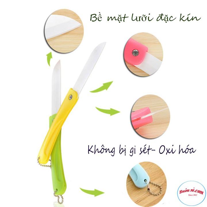 Dao Sứ Gọt Hoa Quả Gấp Gọn Không Gỉ Set - br00339