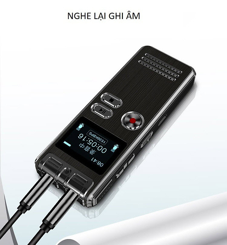 Máy Ghi Âm Chuyên Nghiệp GH-Q6 8G Màn Hình LCD Tích Hợp Loa Ngoài - Có Hỗ Trợ Nghe Nhạc MP3 AnZ