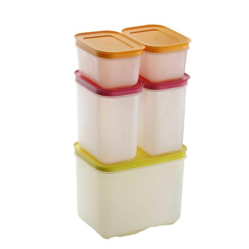 BỘ TRỮ ĐÔNG TUPPERWARE ĐA NĂNG GEN II 5 HỘP TẶNG 1 HỘP TRỮ MÁT NẮP TRÒN KÍN NƯỚC