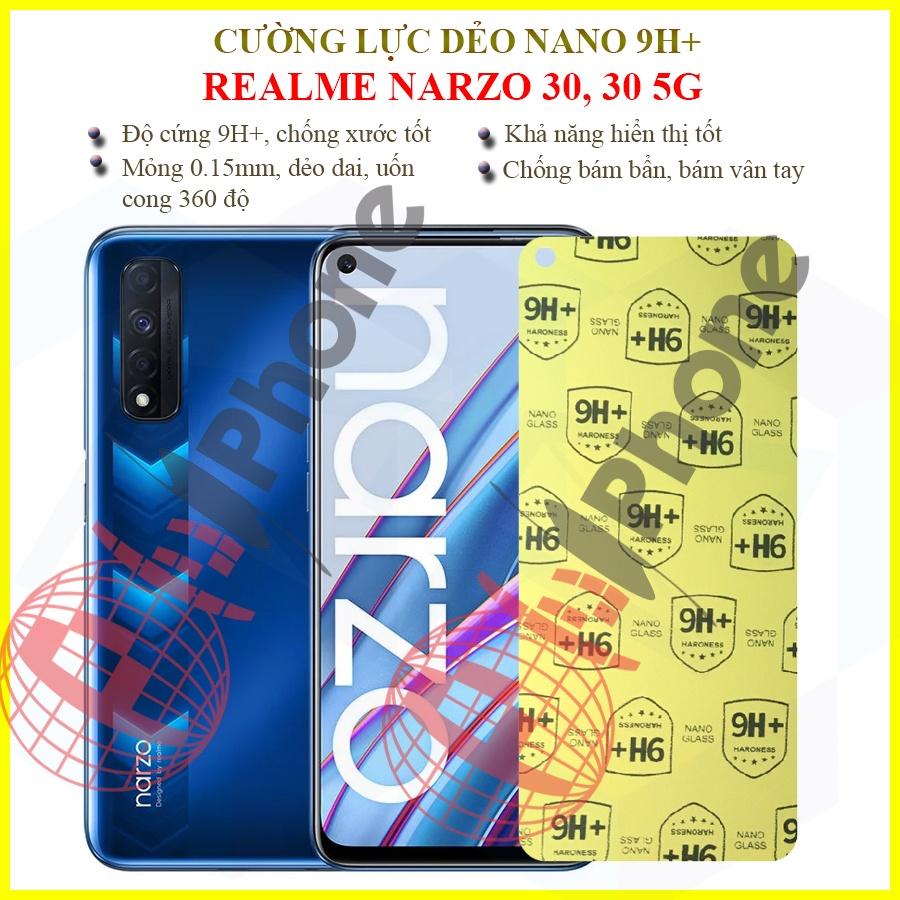 Dán cường lực dẻo nano dành cho  Realme Narzo 30 5G