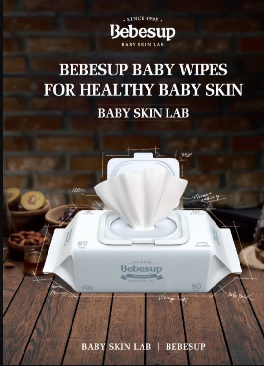 Combo 12 Gói Khăn Ướt Hàn Quốc Sensitive 20 Tờ/Gói Thương Hiệu Bebesup