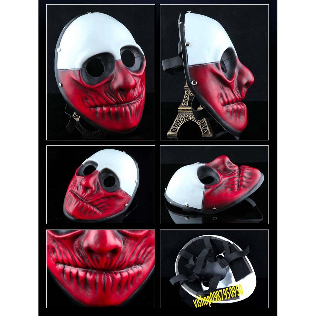 MẶT NẠ HỀ PAYDAY-Vụ Cướp Thế Kỷ Ma Quỷ Kinh Dị Halloween- CHÚ HỀ MŨI ĐỎ ĐẦU CÓ SAO XANH