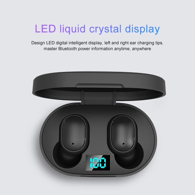 Nóng TWS Không Dây Hearphones Bluetooth Loại Bỏ Tiếng Ồn Tai Nghe Có Mic Thoại Rảnh Tay Màn Hình Hiển Thị Led Tai Nghe Nhét Tai Xiaomi Redmi