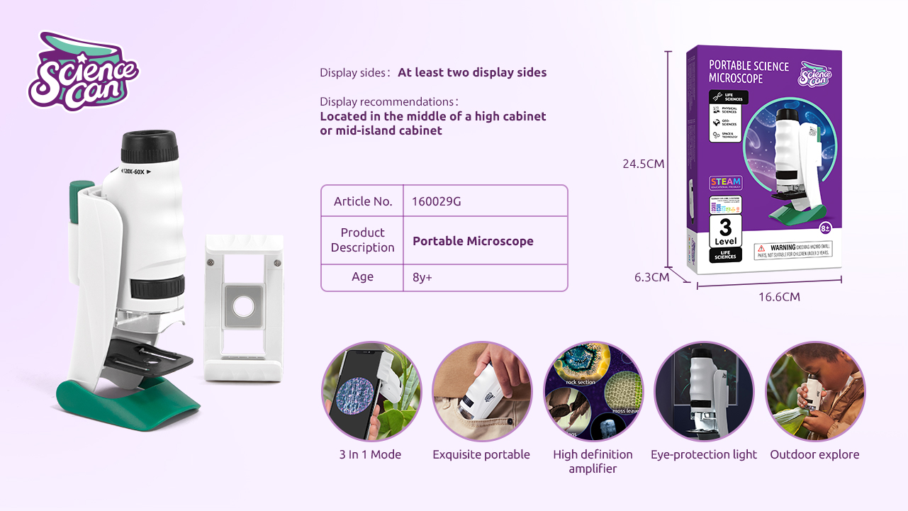 Đồ chơi khoa học kính hiển vi cầm tay chính hãng TOPBRIGHT