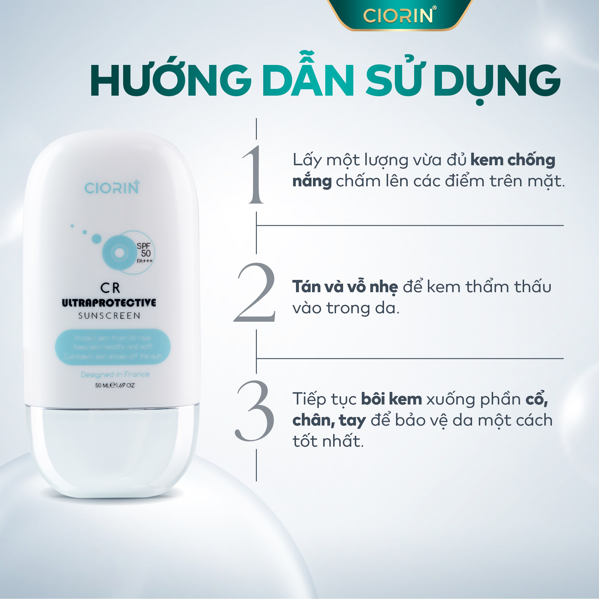 Kem Chống Nắng BB Sinh Học Ciorin Cr Ultra Protective Sunscreen