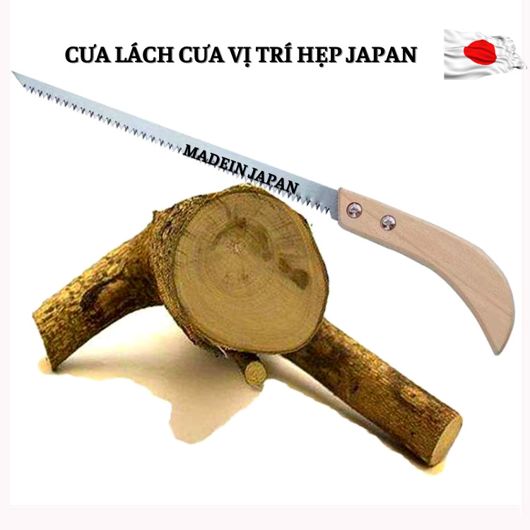 Cưa cành cầm tay mini JAPAN cưa lách cưa góc cây hẹp bằng thép không gỉ