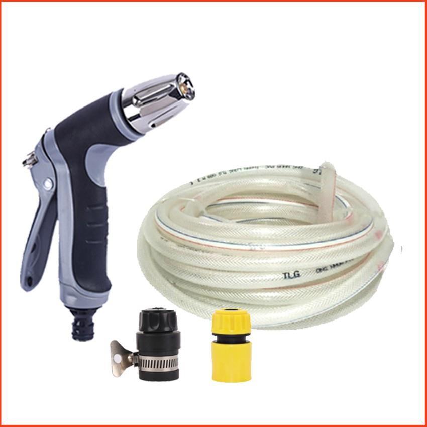 Bộ dây và vòi xịt tăng áp rửa xe tưới cây 3-5M 206817