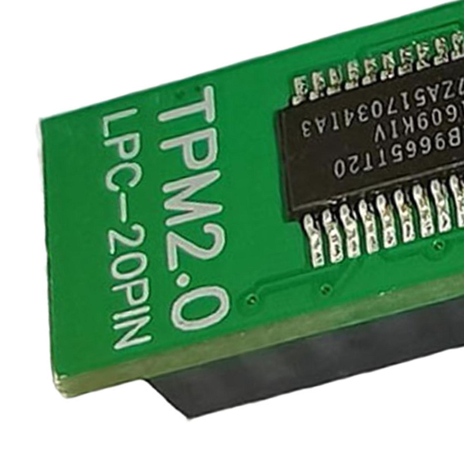 Tpm 2.0 Module/ 20Pin Lpc /Green/ Encryption/ Remote Card Module for Gigabyte for for Multi-Brand Motherboard for AMD for