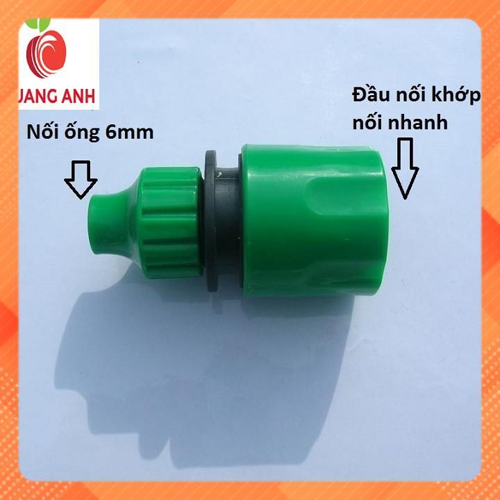 CÚT NỐI NHANH ỐNG NƯỚC NHỎ GIỌT 6mm - SET 1 CÁI