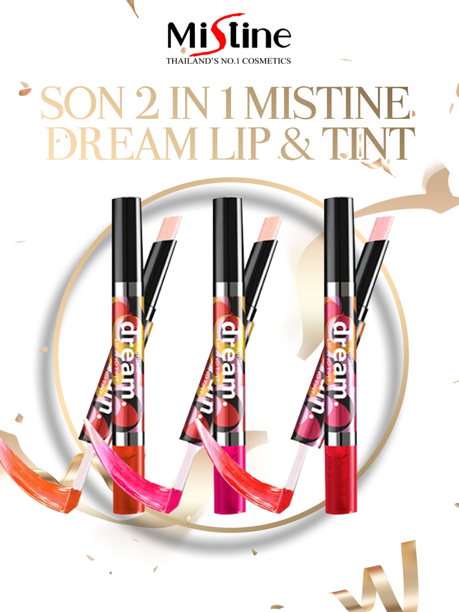 SON 2 IN 1 MISTINE DREAM LIP và TINT