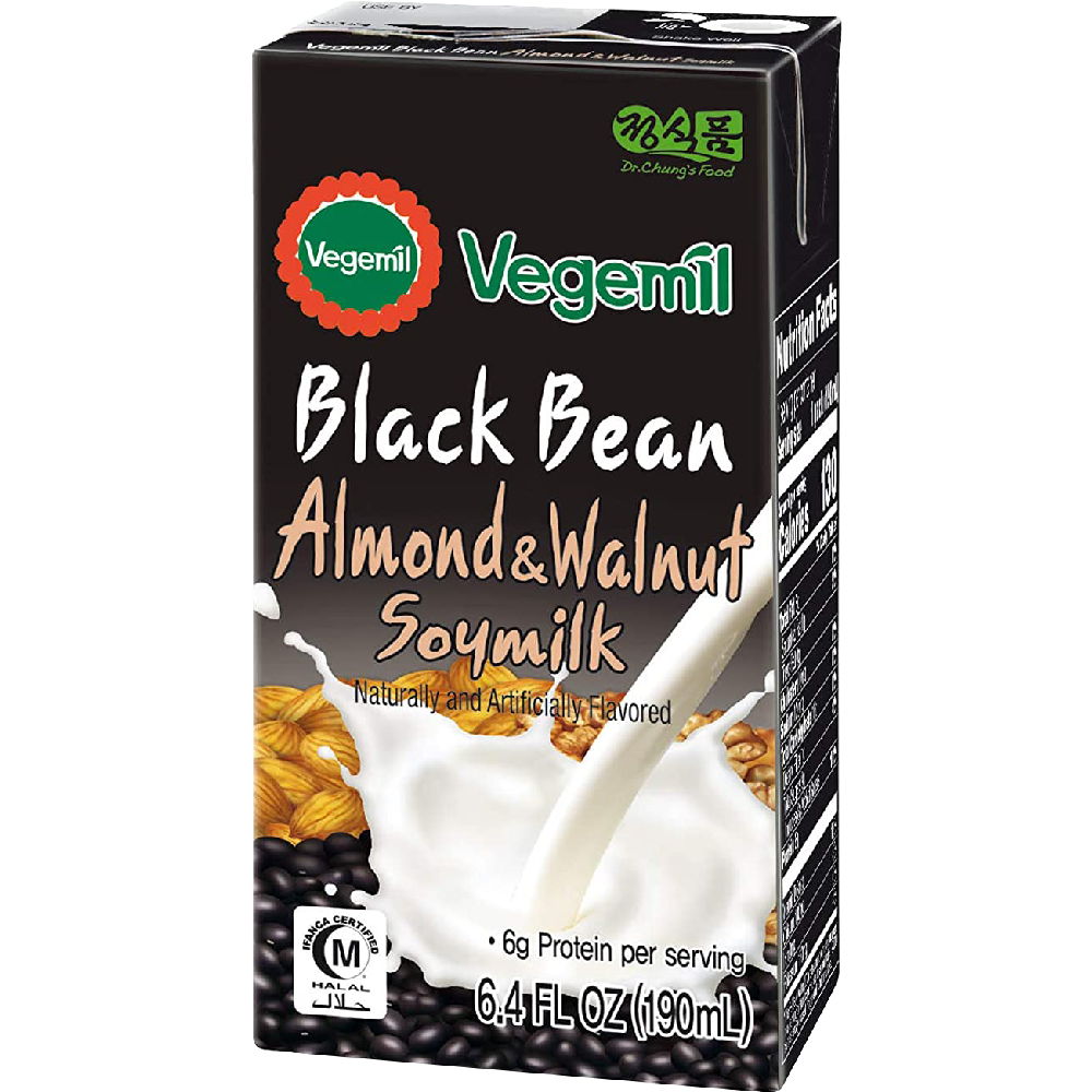 Thùng 16 Hộp Sữa Hạt Đậu Đen Óc Chó Hạnh Nhân Vegemil 190ml (Black Bean, Almond &amp; Walnut)